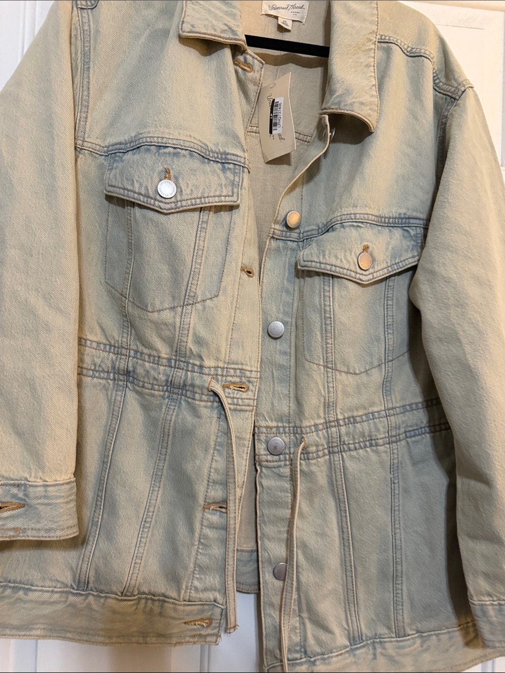 Universal Thread Light Taupe Denim Jacket - Picture 3 of 8
